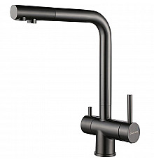 Смеситель для кухни Paulmark Skalen Sk213020-GM Вороненая сталь