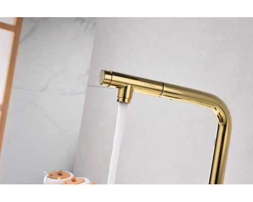 Купить Смеситель для кухни Paulmark Viper Vi213105-G Золото в магазине сантехники Santeh-Crystal.ru