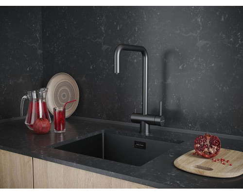 Приобрести Смеситель для кухни Paulmark Wetter We213030-GM Вороненая сталь в магазине сантехники Santeh-Crystal.ru