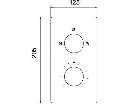 Приобрести Смеситель для душа RGW Shower Panels SP-42-01 21140542-11 с термостатом Хром в магазине сантехники Santeh-Crystal.ru