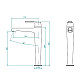 Приобрести Смеситель для раковины RGW Shower Panels SP-311B 511405311-04 Черный матовый в магазине сантехники Santeh-Crystal.ru