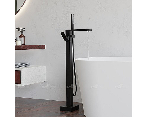 Заказать Смеситель для ванны RGW Shower Panels SP-350B 511405350-04 Черный матовый в магазине сантехники Santeh-Crystal.ru
