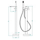 Заказать Смеситель для ванны RGW Shower Panels SP-350B 511405350-04 Черный матовый в магазине сантехники Santeh-Crystal.ru