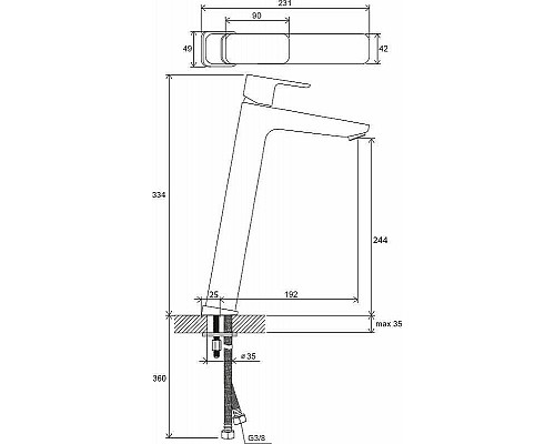 Приобрести Смеситель для раковины Ravak 10° Free TD F 015.00 X070130 Хром в магазине сантехники Santeh-Crystal.ru