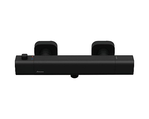 Приобрести Смеситель для душа Ravak 10° Free X070154 с термостатом Черный матовый в магазине сантехники Santeh-Crystal.ru