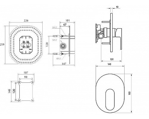 Купить Смеситель для душа Ravak Chrome CR 066.00 X070057 Хром в магазине сантехники Santeh-Crystal.ru