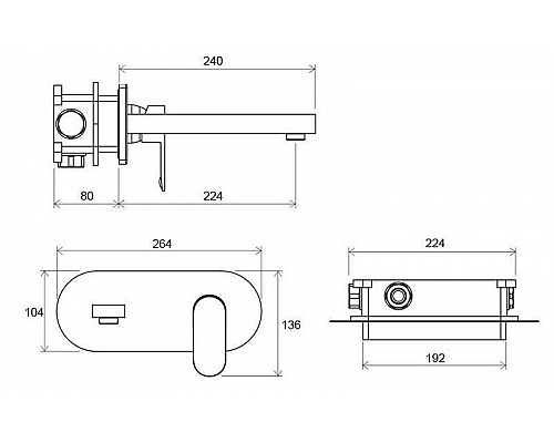 Заказать Смеситель для раковины Ravak Chrome CR 019.00 X070093 Хром в магазине сантехники Santeh-Crystal.ru