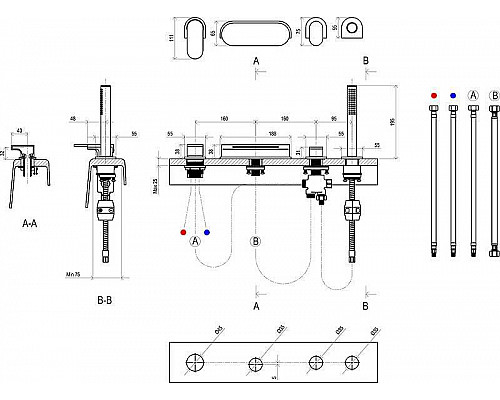 Приобрести Смеситель на борт ванны Ravak Chrome CR 025.00 X070073 Хром в магазине сантехники Santeh-Crystal.ru