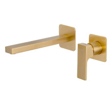 Смеситель для раковины Remer Absolute AU15PLBG Золото брашированное