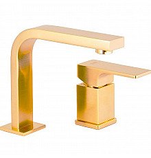 Смеситель для раковины Remer Absolute AU57BG Золото брашированное