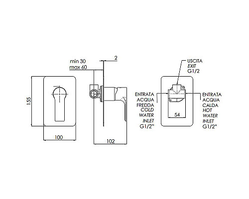 Santeh-Crystal.ru: Смеситель для душа Remer Energy EY30L Хром Заказать Смеситель для душа Remer Energy EY30L Хром в магазине сантехники Santeh-Crystal.ru