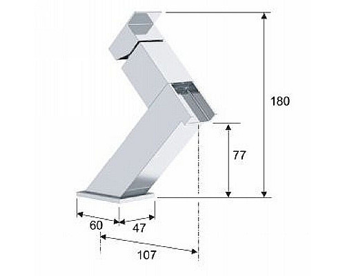 Заказать Смеситель для раковины Remer Flash ZC11 Хром в магазине сантехники Santeh-Crystal.ru