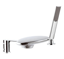 Смеситель на борт ванны Remer Infinity I07UF Хром