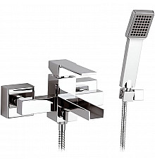 Смеситель для ванны Remer Qubica Cascata QC02 Хром