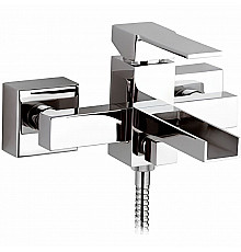 Смеситель для ванны Remer Qubica Cascata QC05 Хром