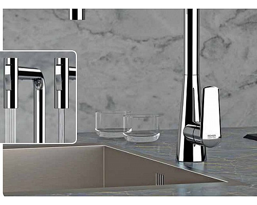Santeh-Crystal.ru: Смеситель для кухни Remer Vanity V81M Хром Приобрести Смеситель для кухни Remer Vanity V81M Хром в магазине сантехники Santeh-Crystal.ru