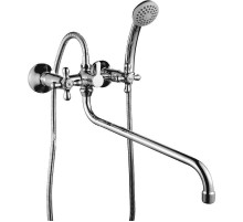 Смеситель для ванны Rossinka H02-84R универсальный Хром