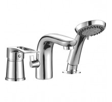 Смеситель на борт ванны Rossinka T40-39 Хром