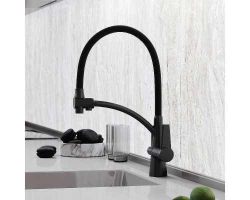 Смеситель для кухни Sancos Eri SC4001MB Черный матовый