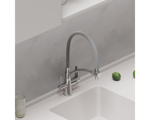 Смеситель для кухни Sancos Eri SC4001CH Хром Серый