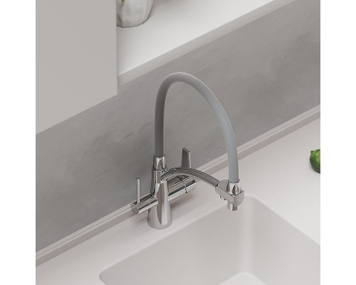 Смеситель для кухни Sancos Eri SC4001CH Хром Серый