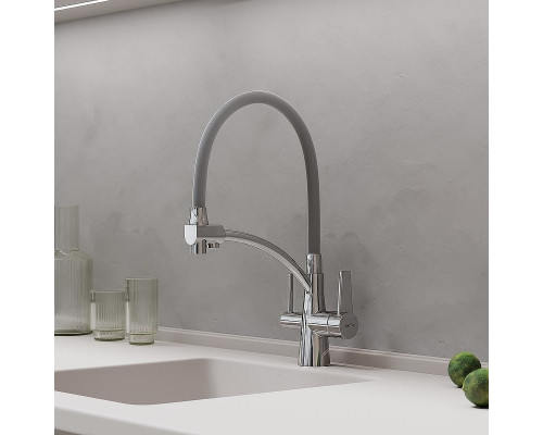 Смеситель для кухни Sancos Eri SC4001CH Хром Серый