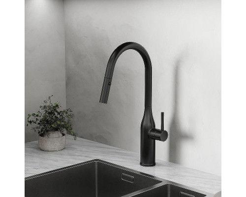 Смеситель для кухни Sancos Grand SC4002MB Черный матовый