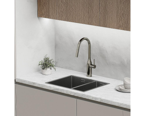 Смеситель для кухни Sancos Grand SC4002GG Вороненная сталь