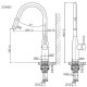 Смеситель для кухни Sancos Grand SC4002GG Вороненная сталь