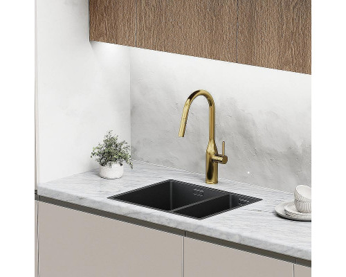 Смеситель для кухни Sancos Grand SC4002BG Золото брашированное