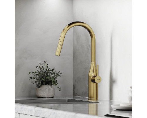Смеситель для кухни Sancos Grand SC4002BG Золото брашированное