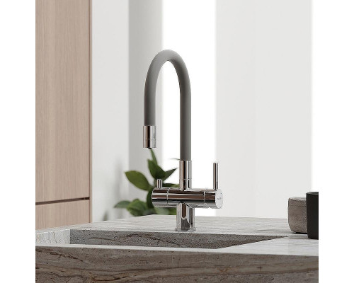 Смеситель для кухни Sancos Lucia SC4004CH Хром Серый