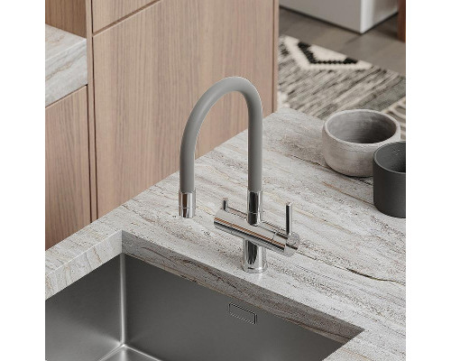 Смеситель для кухни Sancos Lucia SC4004CH Хром Серый