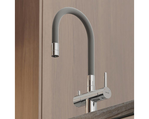 Смеситель для кухни Sancos Lucia SC4004CH Хром Серый