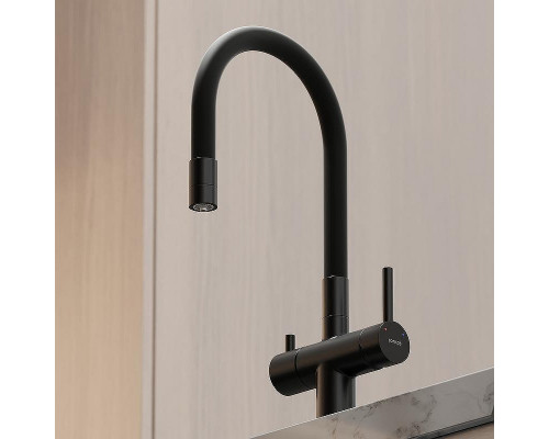 Смеситель для кухни Sancos Lucia SC4004MB Черный матовый