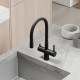Смеситель для кухни Sancos Lucia SC4004MB Черный матовый