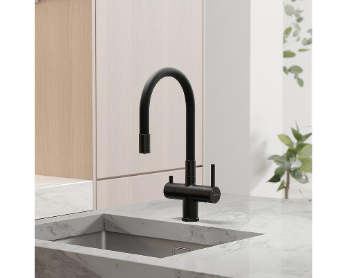 Смеситель для кухни Sancos Lucia SC4004MB Черный матовый