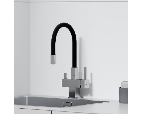 Смеситель для кухни Sancos Arno SC4005CH Хром Черный