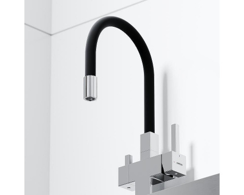 Смеситель для кухни Sancos Arno SC4005CH Хром Черный