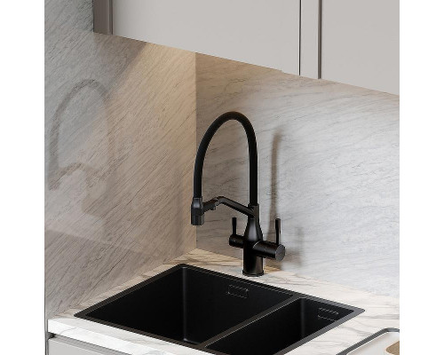 Смеситель для кухни Sancos Orta SC4008MB Черный матовый