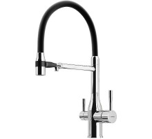 Смеситель для кухни Sancos Garda SC4009CH Хром Черный
