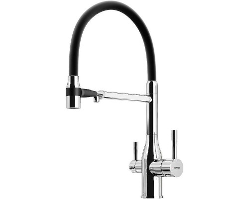 Смеситель для кухни Sancos Garda SC4009CH Хром Черный