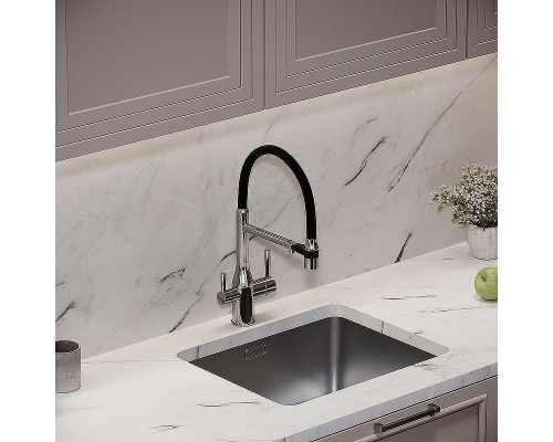 Смеситель для кухни Sancos Garda SC4009CH Хром Черный