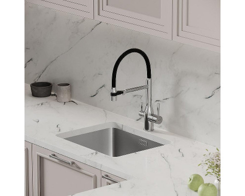 Смеситель для кухни Sancos Garda SC4009CH Хром Черный