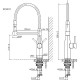 Смеситель для кухни Sancos Pride SC4011GG Вороненая сталь Черный