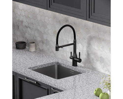 Смеситель для кухни Sancos Garda SC4009MB Черный матовый