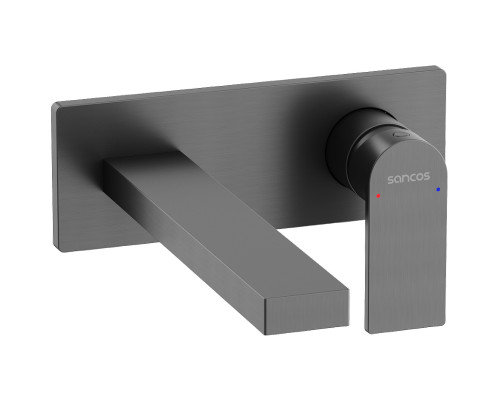 Смеситель для раковины Sancos Studio SC9017GG Вороненая сталь