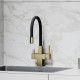Смеситель для кухни Sancos Arno SC4005BG Золото брашированное Черный