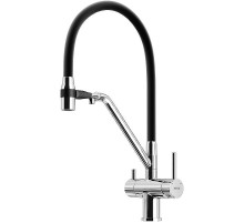 Смеситель для кухни Sancos Dora SC4003CH Хром Черный