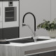 Смеситель для кухни Sancos Dora SC4003CH Хром Черный
